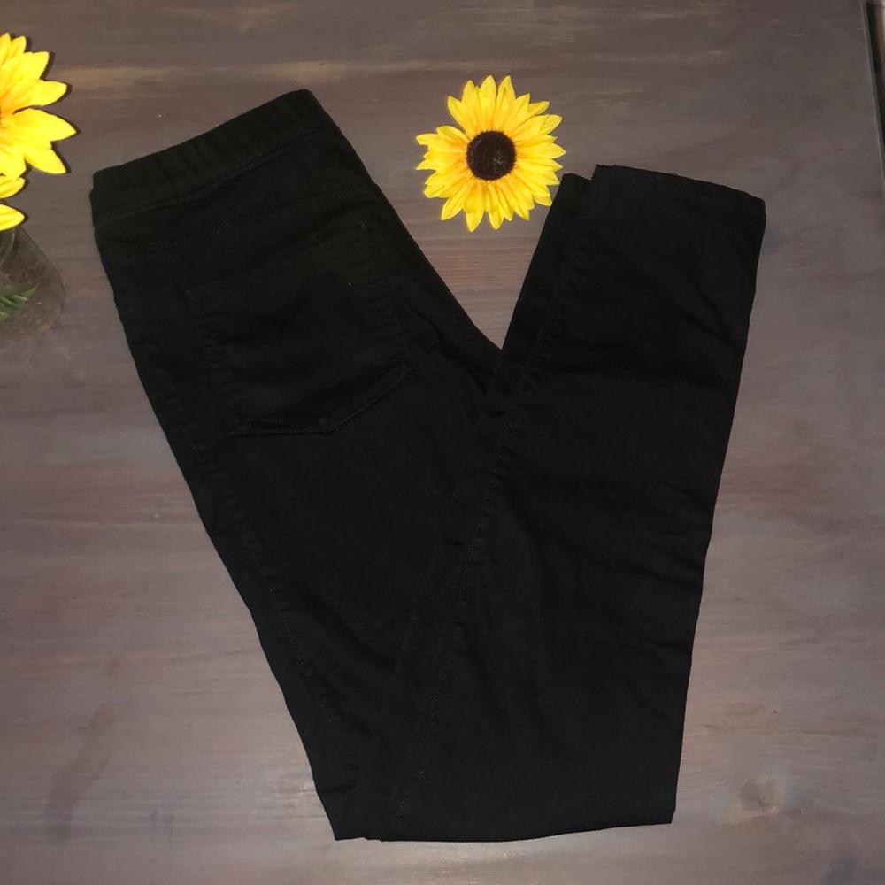 H&M black skinny stretchy jeans size 8